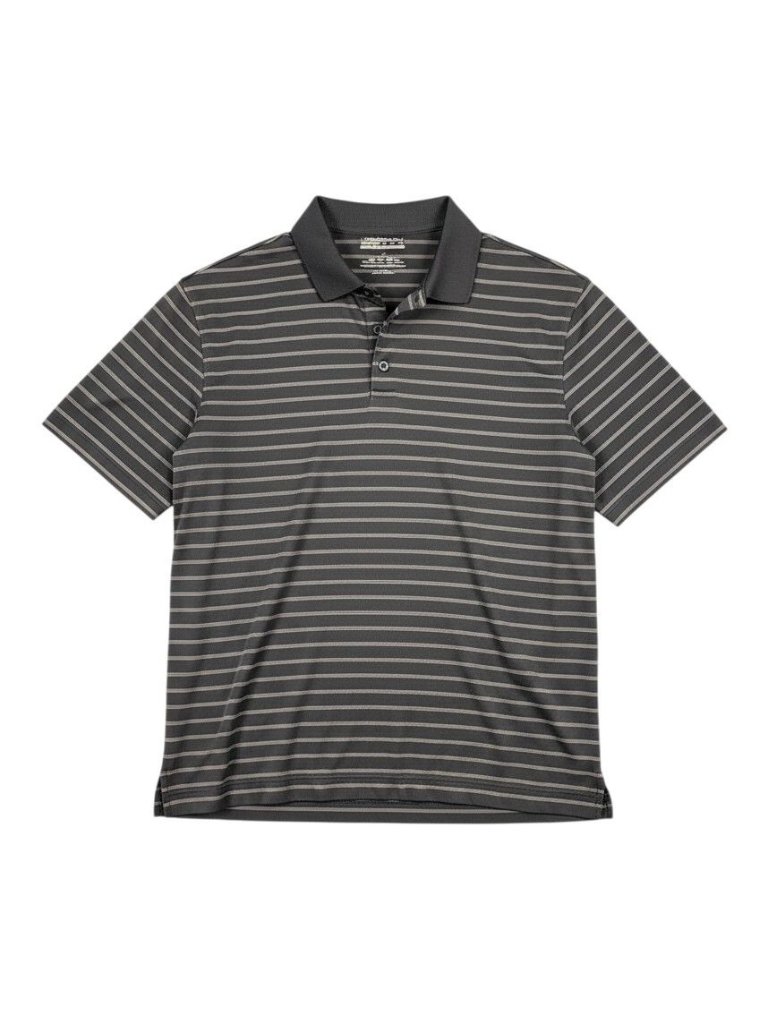 Nike Golf Mens Xl Striped Polo Shirt Blue Short Sleeve